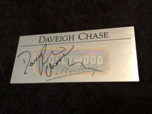Autographs<br><br> Daveigh Chase Signed Metal Placard