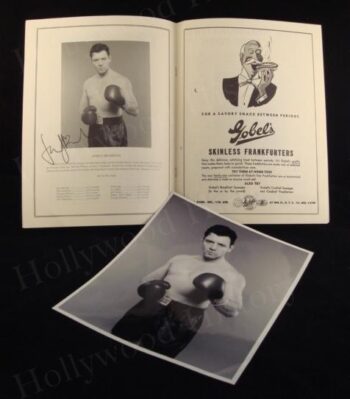 autographed boxing program