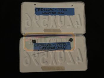 tito’s cadillac license plates