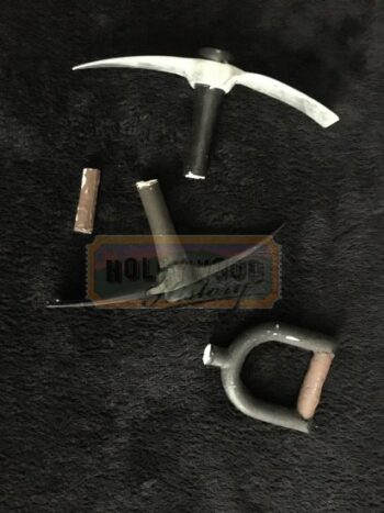 broken garden gnome tools