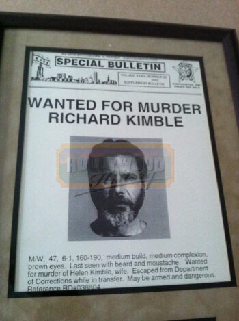 Wanted Posted Dr. Richard Kimble