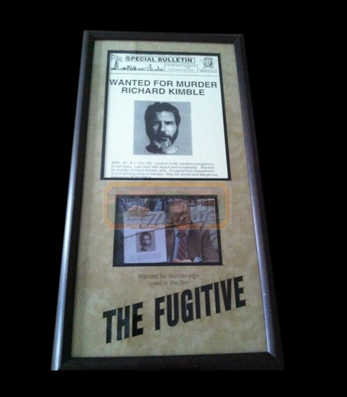 Fugitive, The<br><br> Wanted Posted Dr. Richard Kimble