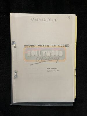 Seven Years in Tibet <br><br<Martin Kenzie's Production Used Script