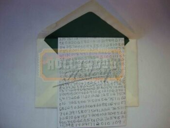 caleb’s letter of numbers