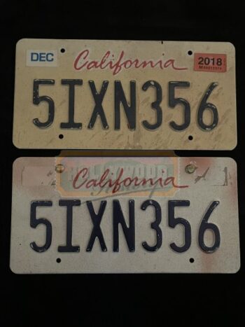 tommy’s chrysler license plate (set #1)