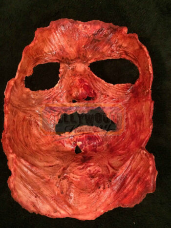 hero police officer’s skinned face