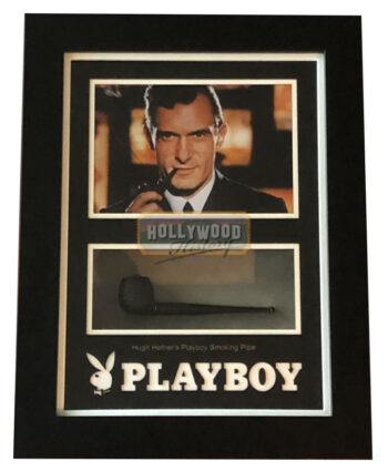 hugh hefner's trademark playboy pipe