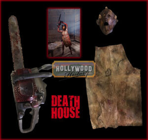 Leatherlace's (Debbie Rochon) Costume and Chainsaw