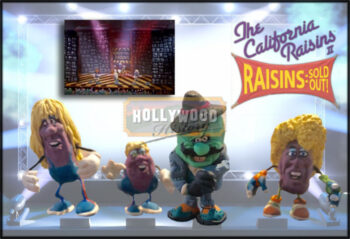 miniature california raisins and manager puppets