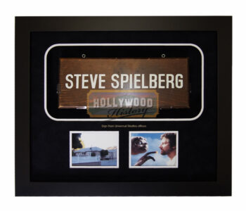 steven spielberg's universal studios office sign