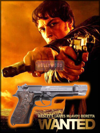 wesley's (james mcavoy) beretta