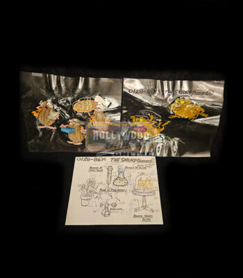 Smurfs Animation Cels And Schematic
