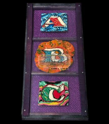 “abc” Framed Strata-Cut Slices