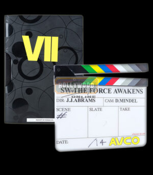Star Wars Episode VII: The Force Awakens<br><br>Clapperboard and Production Manual with Handwritten Character List