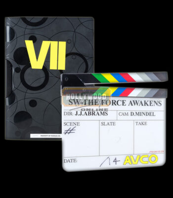 Clapperboard And Production Manual With Handwritten Character List