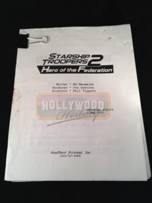 Starship Troopers 2<br><br>Starship Troopers 2: Hero of the Federation Script