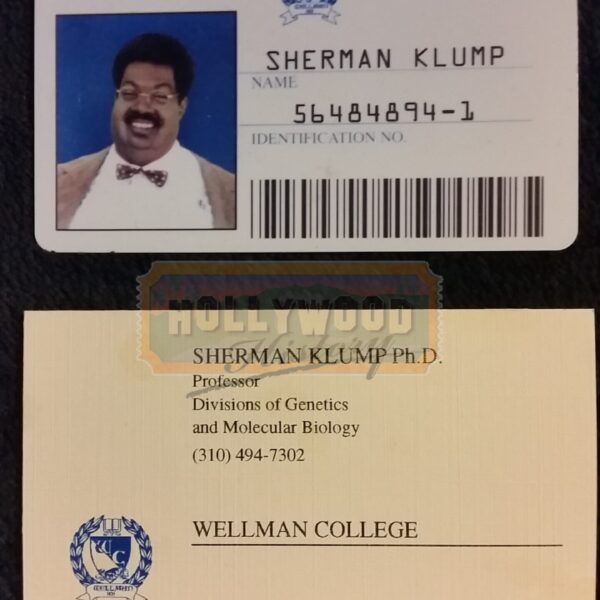 Sherman Klump’s Business And Id Cards