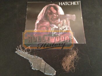 Victor Crowley’s Hair, Overalls/swatch, Signed Picture