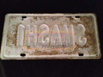 Smash1 License Plate (Dirty Version)