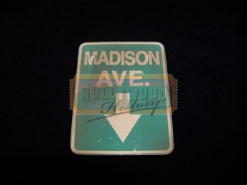 Miniature Madison Ave. Street Sign
