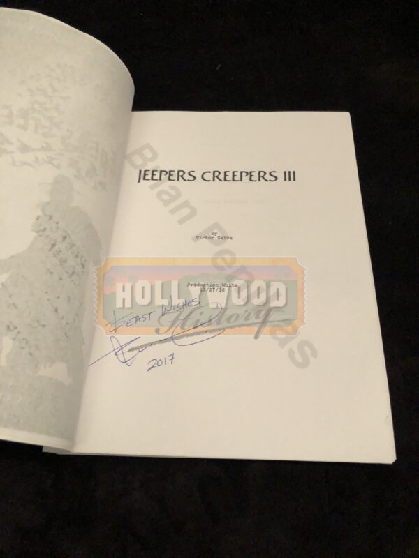 Signed Script And Story Boards (Brian Penikas)