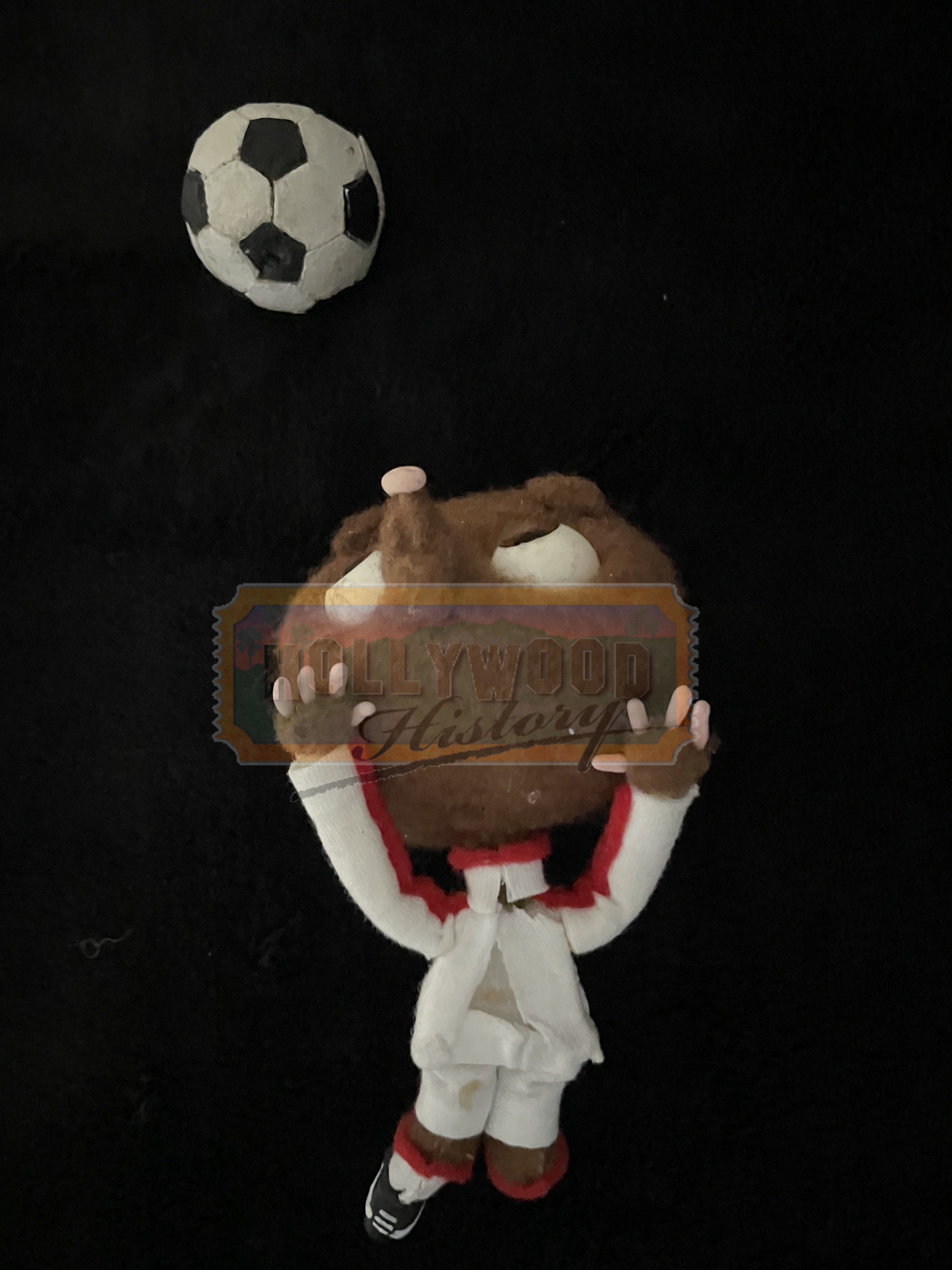 Mungo In Uniform With Soccer Ball