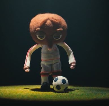 Mungo In Uniform With Soccer Ball